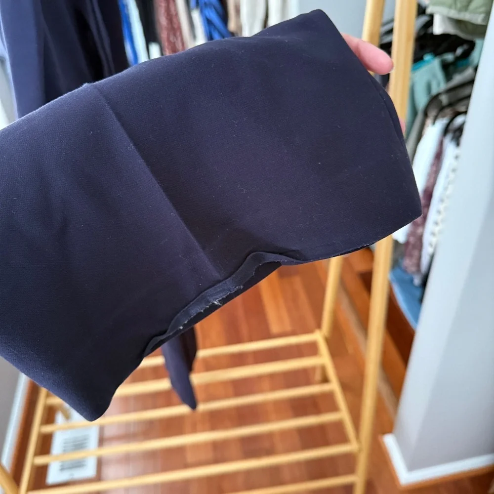 Boden Hampstead Wide Leg Navy Trousers - Picture 8 of 9